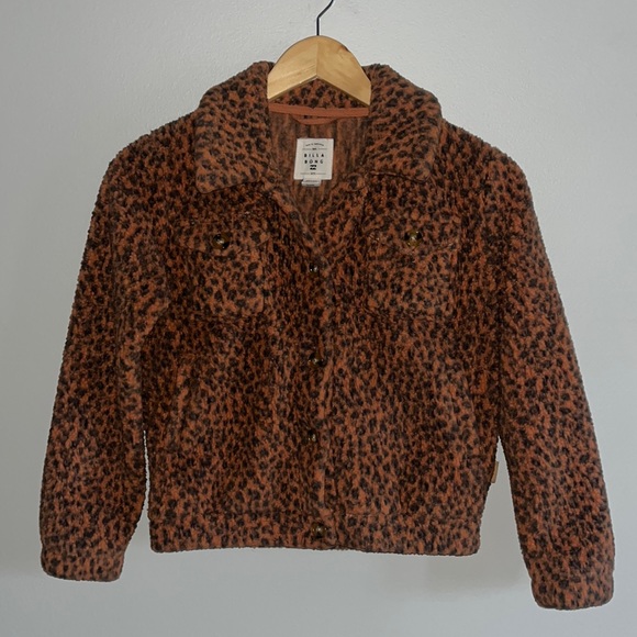 Billabong Plushy Animal Print Jacket - Picture 1 of 6